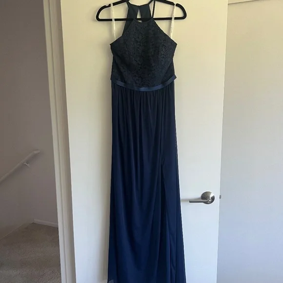David's Bridal | Dresses | Navy Bridesmaid Dress | Poshmark